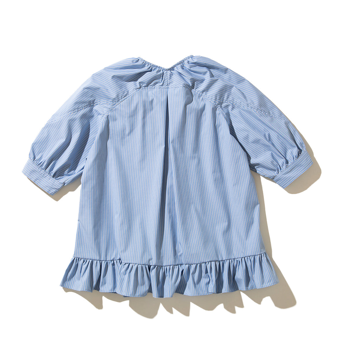 naokitomizuka Frilled design blouse ナオキトミヅカ フリルド デザイン ブラウス GRNTB019【レディース ストライプ フリル ブラウス 26SS】