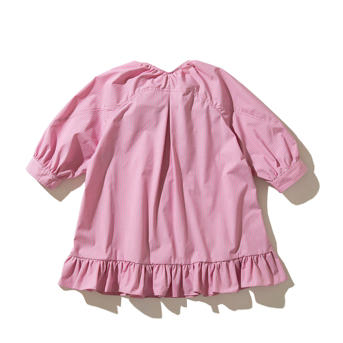 naokitomizuka Frilled design blouse ナオキトミヅカ フリルド デザイン ブラウス GRNTB019【レディース ストライプ フリル ブラウス 26SS】
