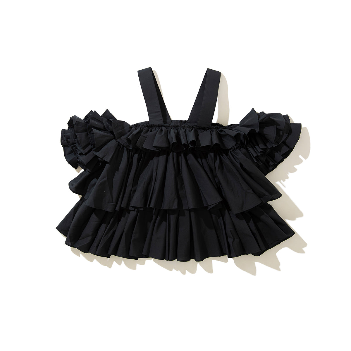 naokitomizuka Volume camisole blouse ナオキトミヅカ ボリューム キャミソール ブラウス GRNTB024【レディース コットン100% フリル ブラウス 26SS】