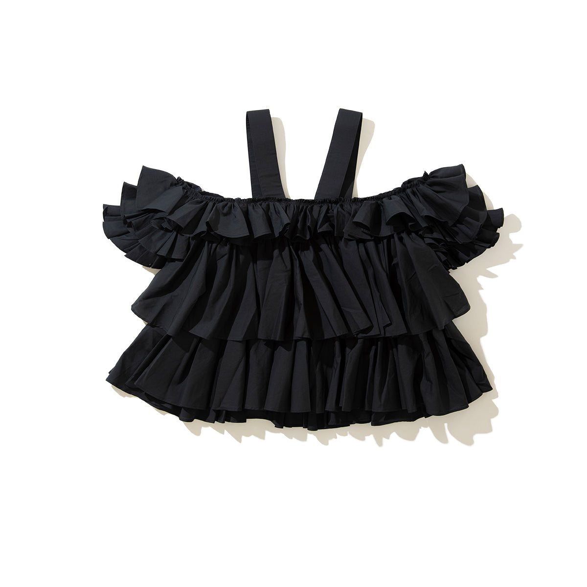 naokitomizuka Volume camisole blouse ナオキトミヅカ ボリューム キャミソール ブラウス GRNTB024【レディース コットン100% フリル ブラウス 26SS】