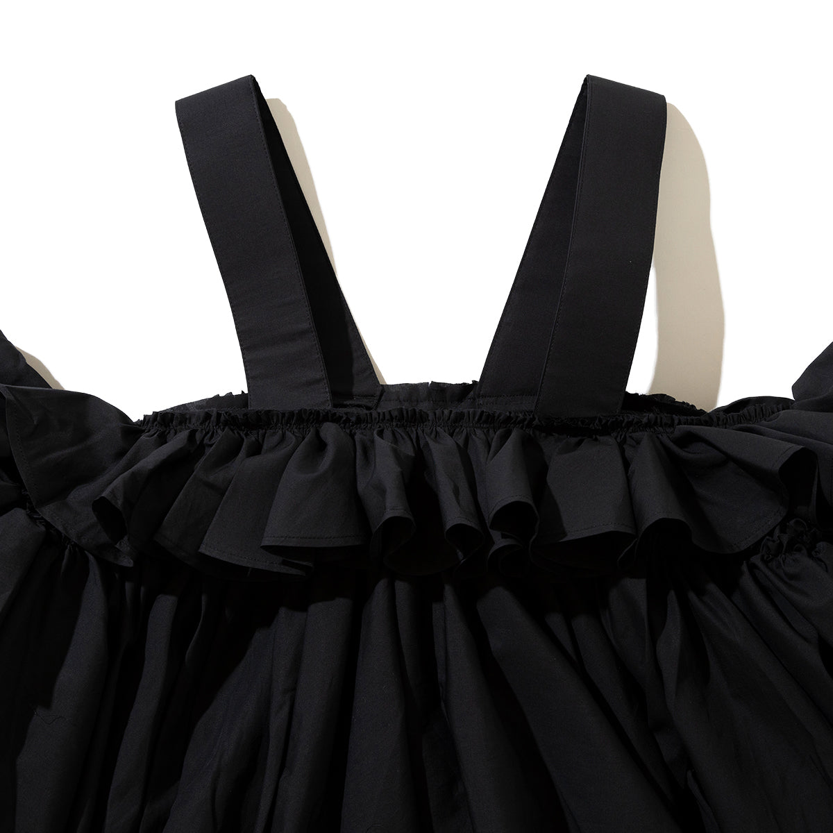 naokitomizuka Volume camisole blouse ナオキトミヅカ ボリューム キャミソール ブラウス GRNTB024【レディース コットン100% フリル ブラウス 26SS】