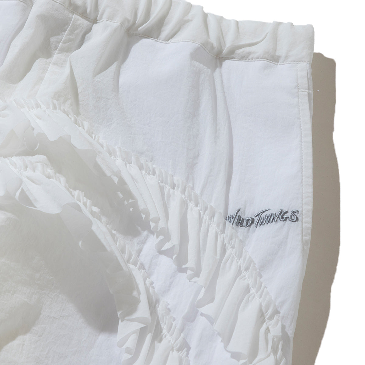 naokitomizuka WILD THINGS frilled pants ナオキトミヅカ ワイルドシングス フリルド パンツ GRNTP010【レディース コラボ フリル ポケット 26SS】