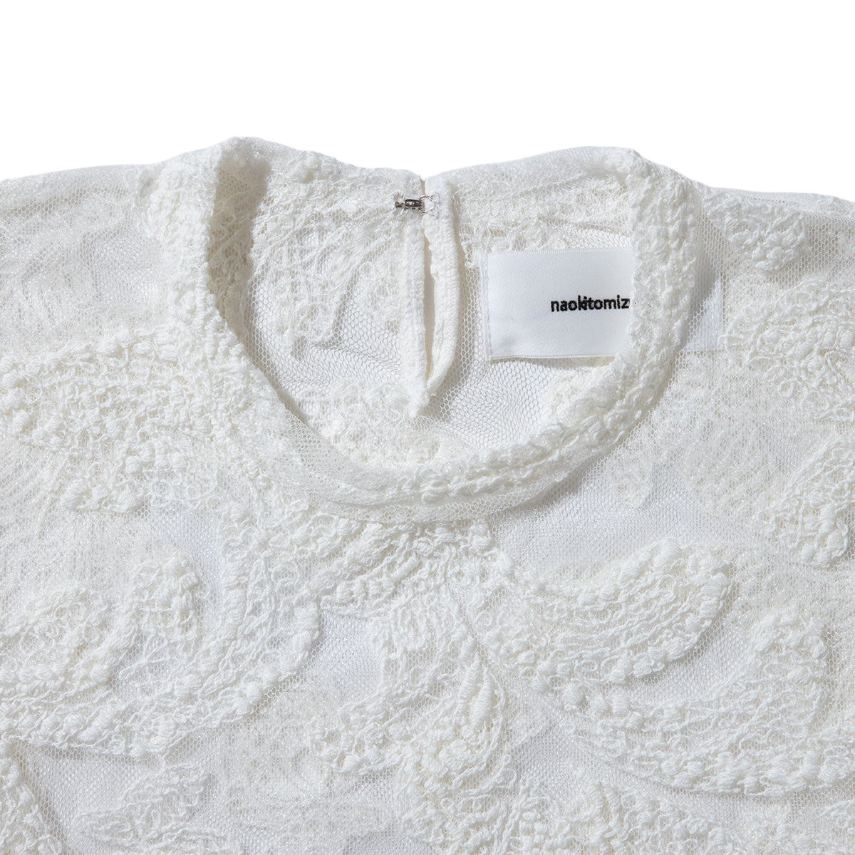 naokitomizuka Race embroidery tops ナオキトミヅカ レース エンブロイダリー トップス GRNTT024【レディース ポリエステル素材 レース柄 26SS】