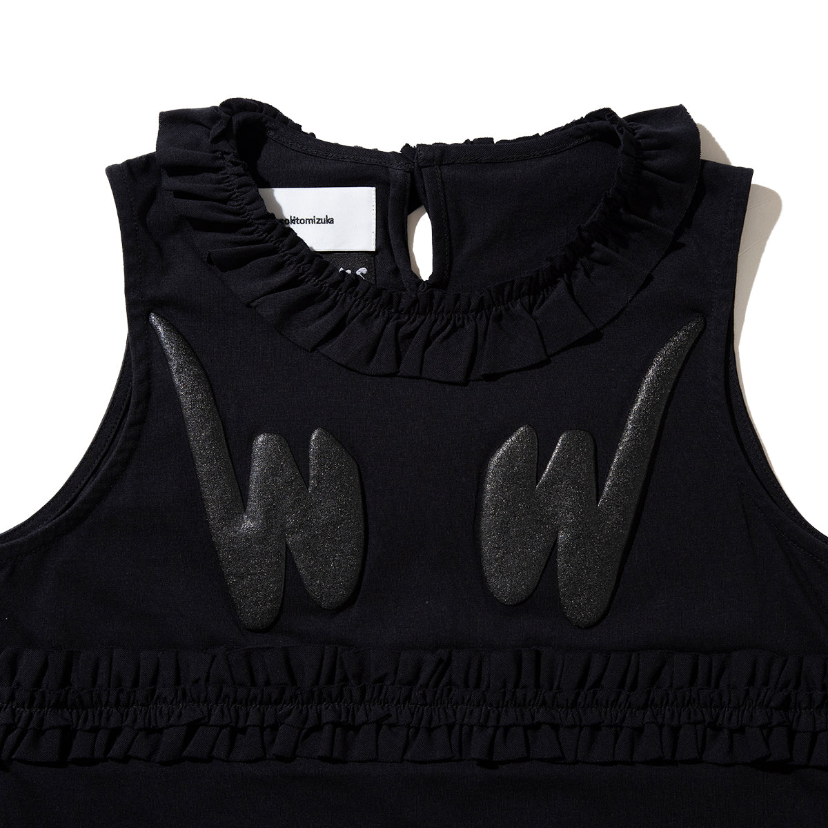 naokitomizuka WILD THINGS frilled tank top ナオキトミヅカ ワイルドシングス フリルド タンクトップ GRNTT026【レディース コラボ フリル 発泡プリント 26SS】