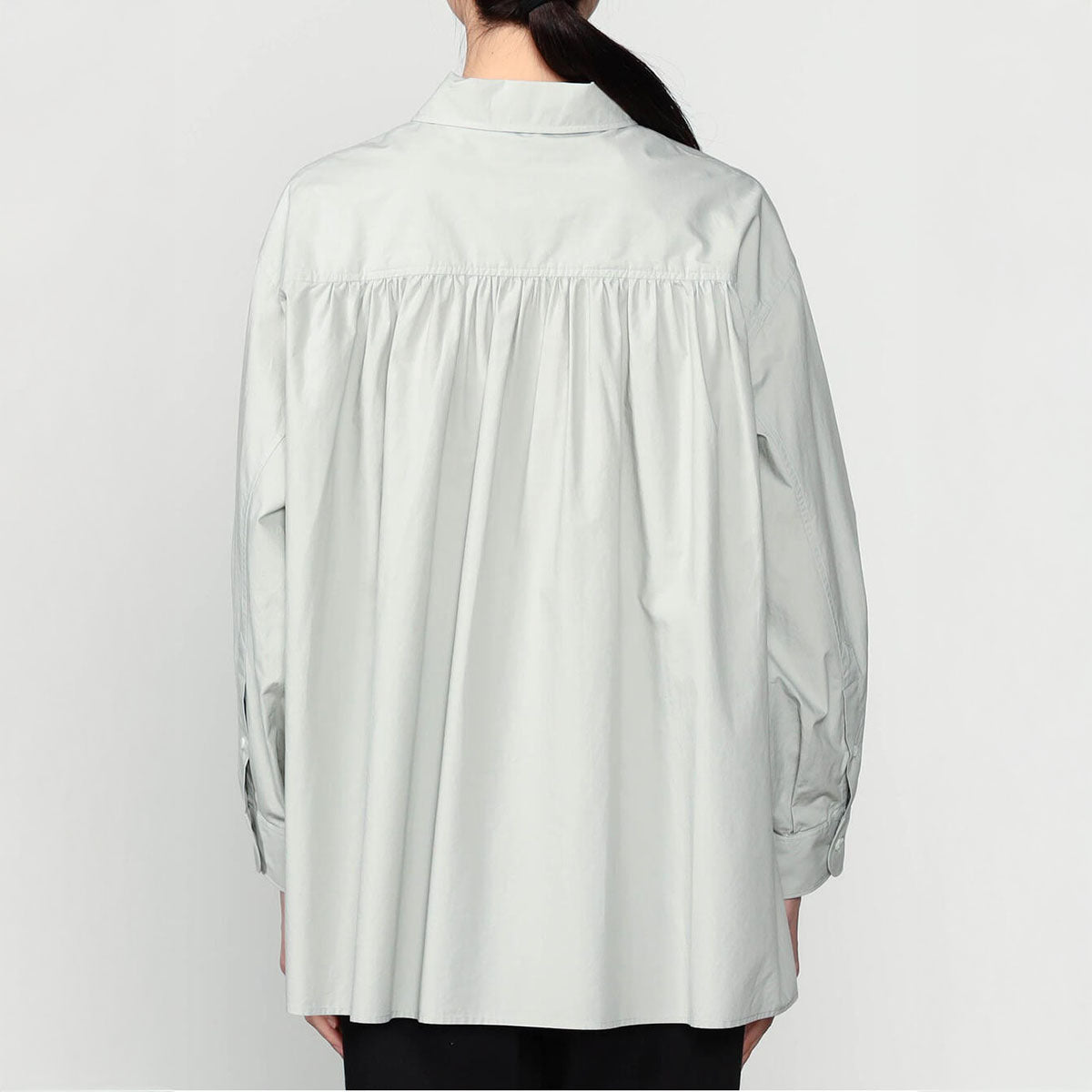 Gymphlex Cotton L/S tunic shirt ジムフレックス コットン 長袖チュニックシャツ GY-B0365-OGT【レディース 長袖シャツ リラックスサイズ サイドスリット 26SS】