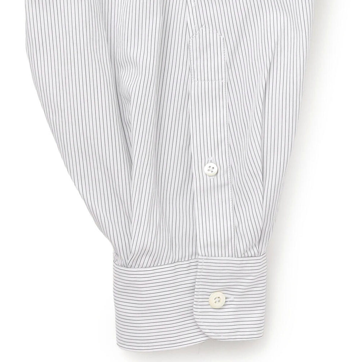 Gymphlex Cotton Stripe L/S Tunic Shirt ジムフレックス コットン ストライプ 長袖チュニックシャツ GY-B0365-PSE【レディース 長袖シャツ リラックスサイズ サイドスリット 26SS】