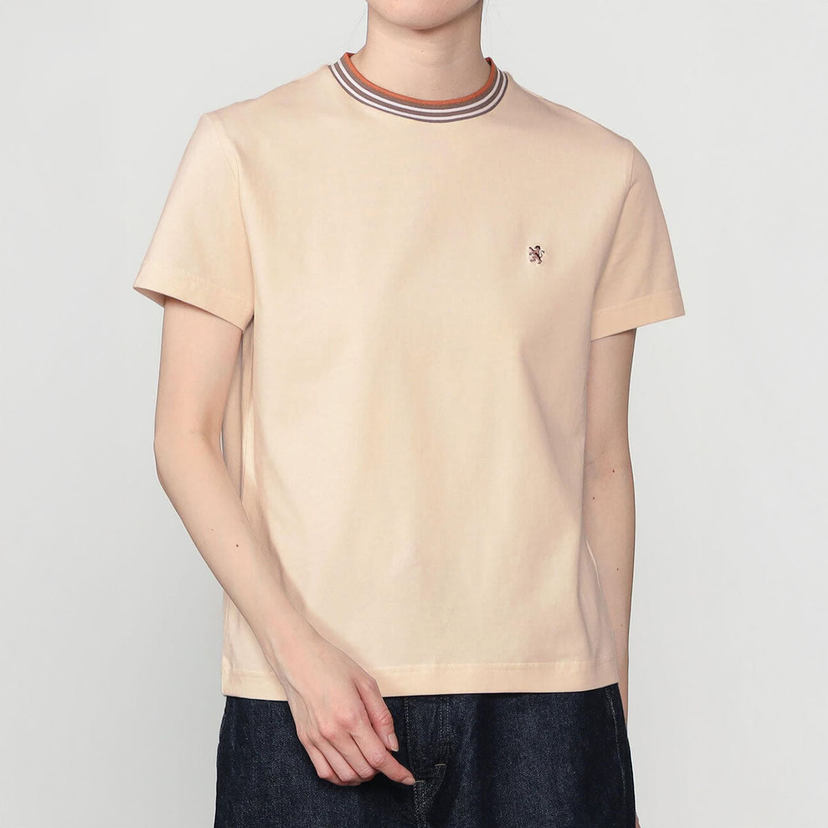 Gymphlex Crew Neck Line T-Shirt ジムフレックス クルーネック ラインTシャツ GY-C0448-CCB【レディース 半袖 伸縮性 クルーネック 26SS】