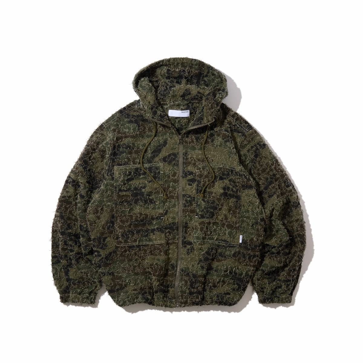 Diaspora skateboards Starbury Parka ディアスポラ スケートボード スターベリーパーカー DSP-26SS-0T02【メンズ フード付きジャケット パッチワークデニム カモフラージュ柄 ボックスシルエット ドローコード仕様 26SS】
