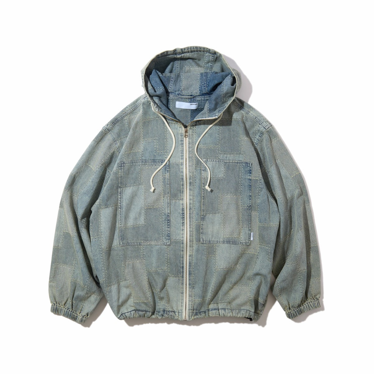 Diaspora skateboards Starbury Parka ディアスポラ スケートボード スターベリーパーカー DSP-26SS-0T02【メンズ フード付きジャケット パッチワークデニム カモフラージュ柄 ボックスシルエット ドローコード仕様 26SS】