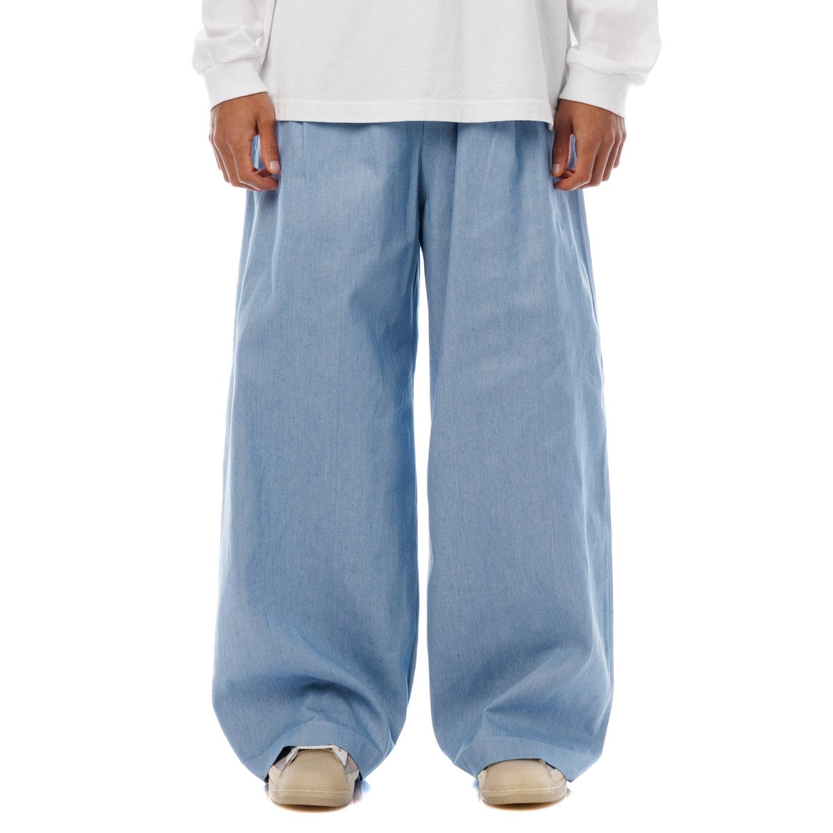 Sandinista Light Denim Easy Baggy Pants サンディニスタ ライト デニム イージー バギー パンツ 60426PS01-BT【メンズ イージーパンツ バギーシルエット ストレートデニム 26SS】
