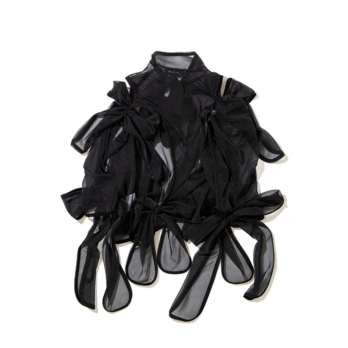 MIYAO All Ribbon Top ミヤオ 全身リボン トップ MEBL-07【レディース ポリエステル素材 リボン 26SS】