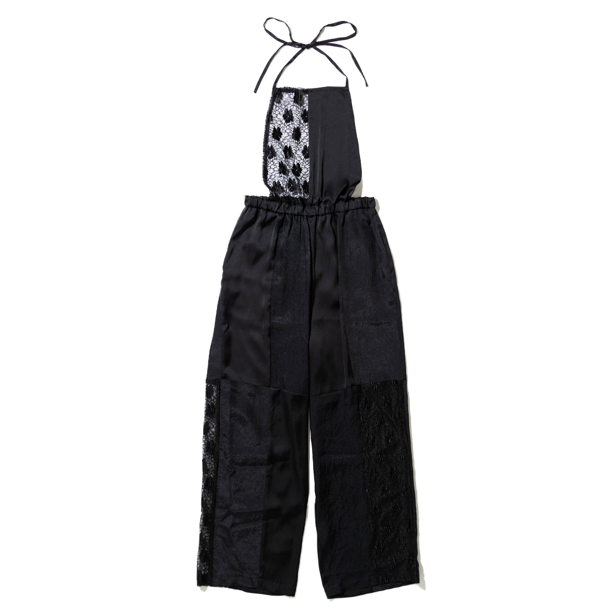 MIYAO Halter Neck Salopette ミヤオ ホルターネックサロペット MEPT-01【レディース レース ポケット 26SS】