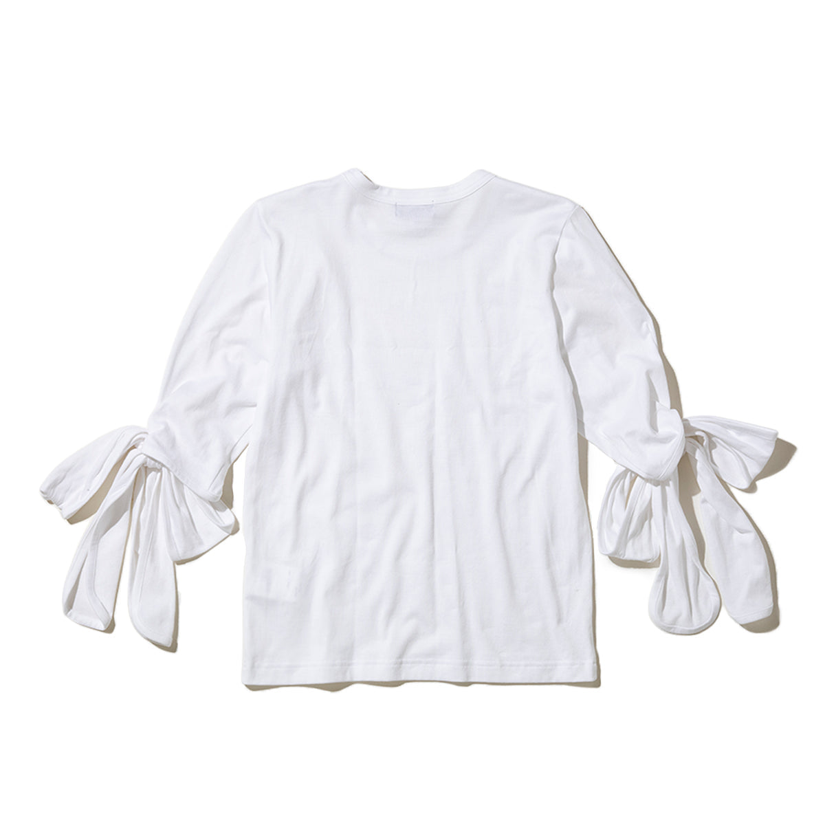 MIYAO Ribbon Cuff Tee ミヤオ 袖口リボン ティー METS-03【レディース コットン素材 リボン 26SS】