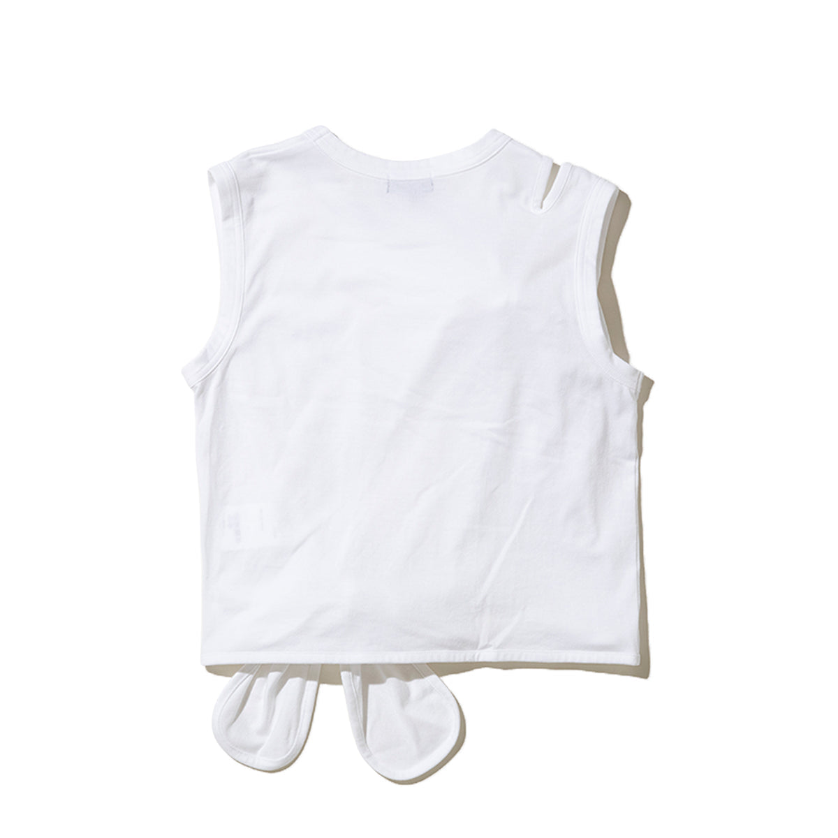 MIYAO Front Ribbon Tank Top ミヤオ 前身頃リボンタンクトップ METS-04【レディース コットン素材 リボン 26SS】