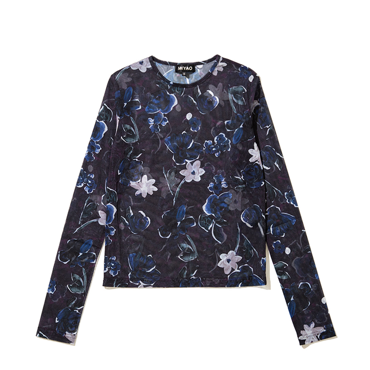 MIYAO Floral Print Top ミヤオ 花柄プリントトップ METS-05【レディース ポリエステル素材 花柄 26SS】