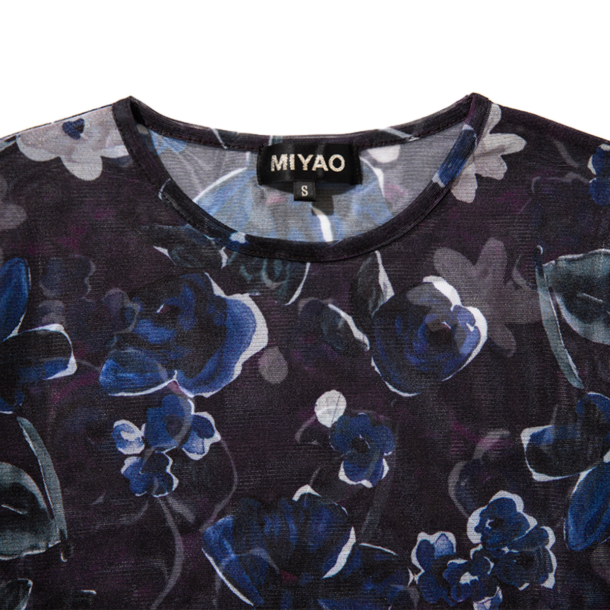 MIYAO Floral Print Top ミヤオ 花柄プリントトップ METS-05【レディース ポリエステル素材 花柄 26SS】