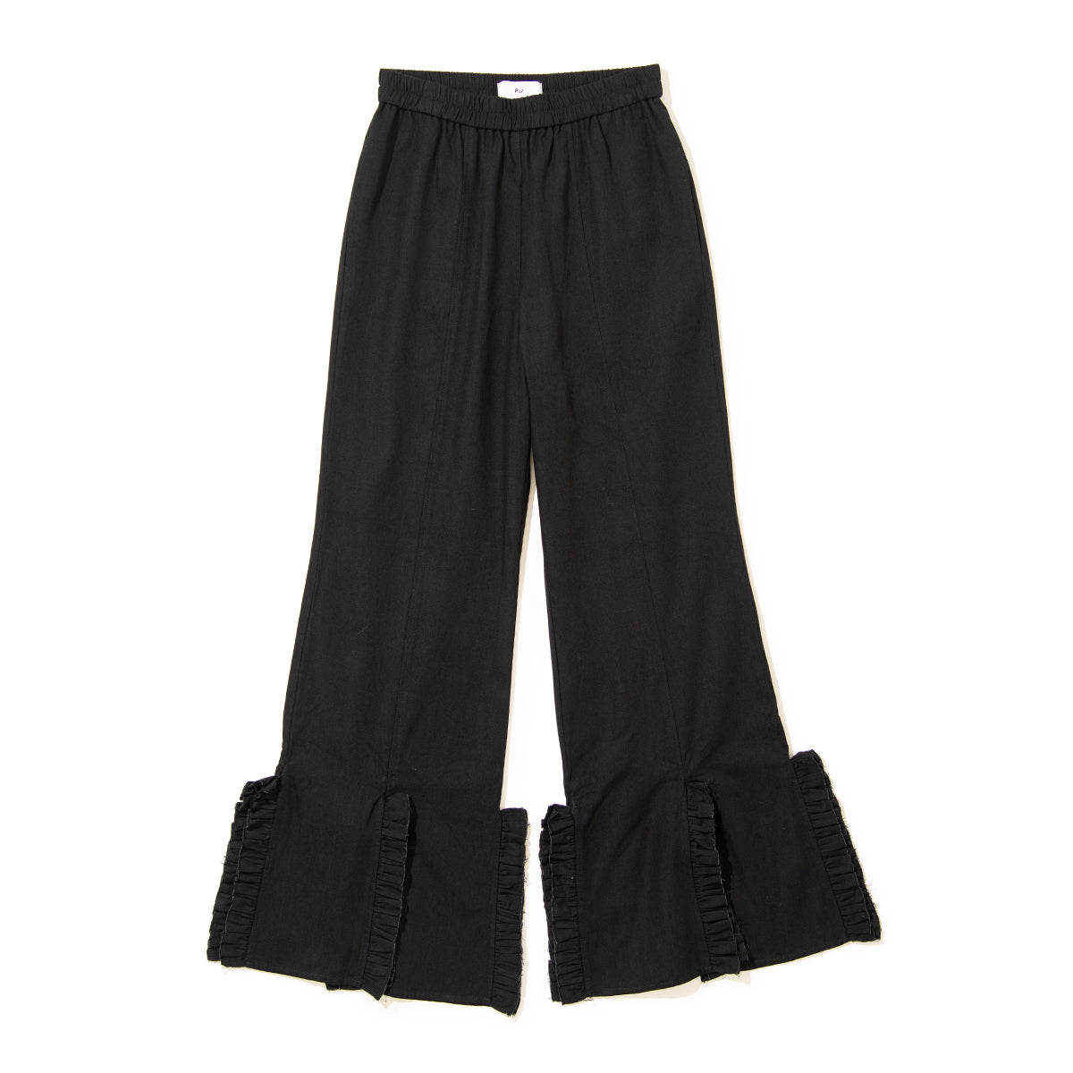 PoI chambray frill pants ポィ シャンブレー フリル パンツ 261-FP12【レディース フリル コットン素材 26SS】
