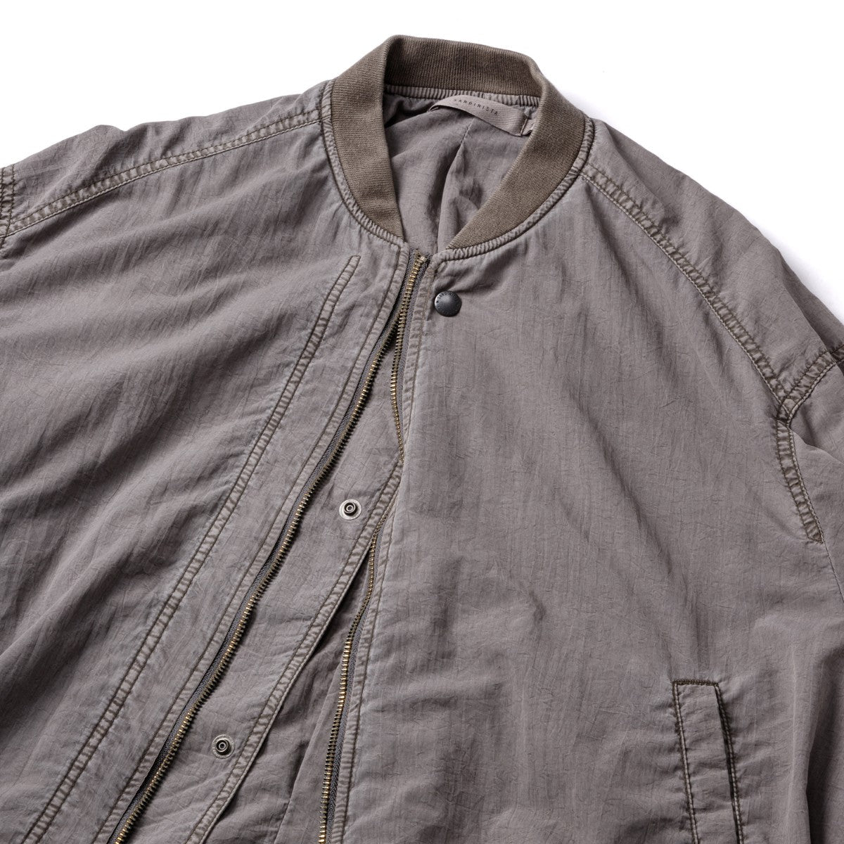 Sandinista Bomber Jacket - Overdyed サンディニスタ ボンバー ジャケット オーバーダイ 60426PS01-OW【メンズ ボンバージャケット 高密度ナイロン 製品染め 短丈 26SS】