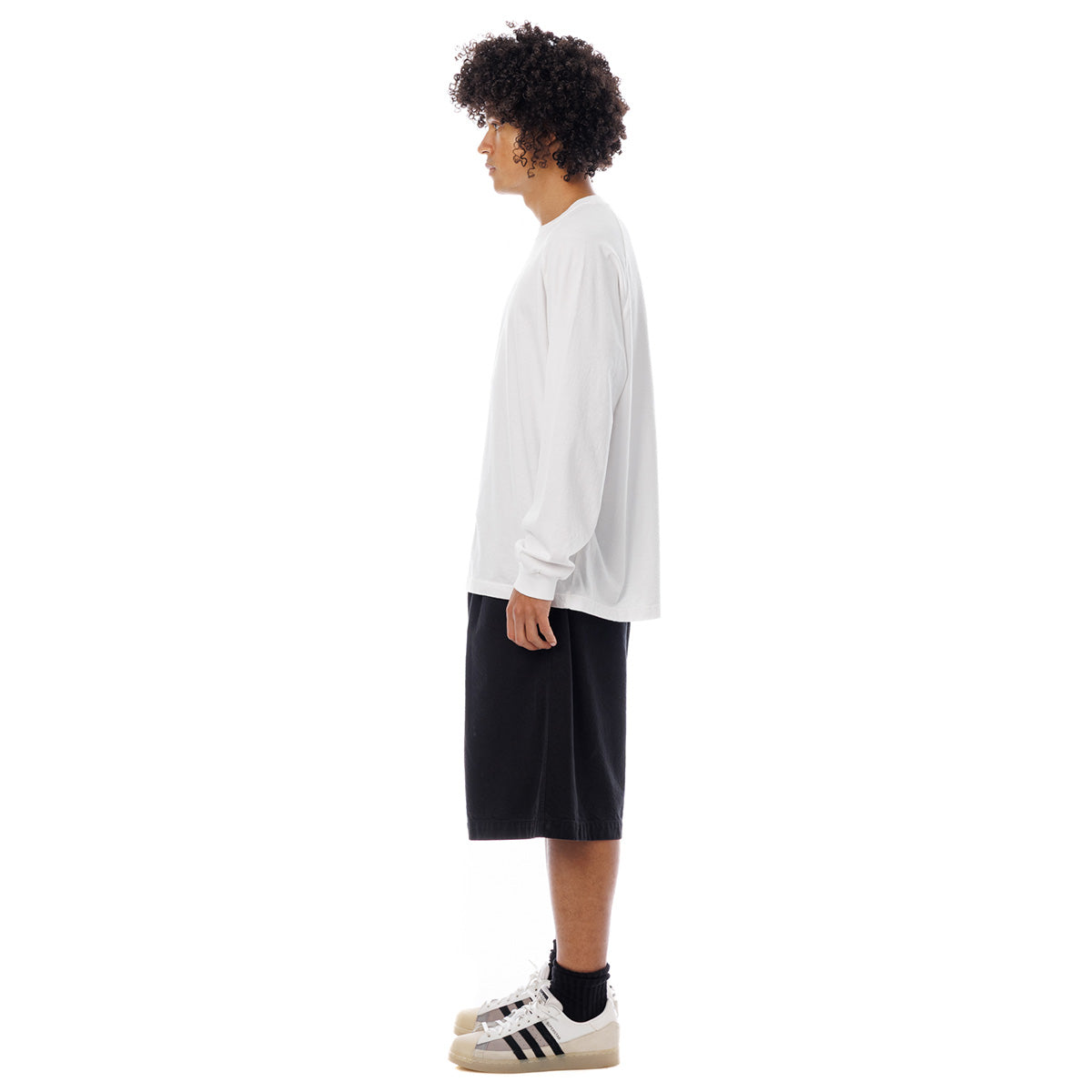 Sandinista Light Denim Easy Baggy Shorts - Overdyed サンディニスタ ライト デニム イージー バギー ショーツ オーバーダイド 60426PS04【メンズ 製品染め タック入り イージーショーツ 26SS】