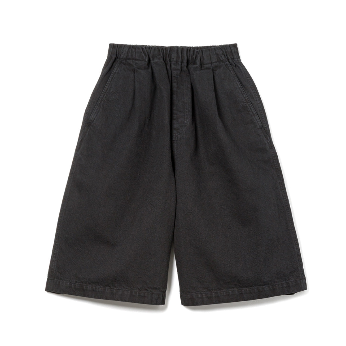 Sandinista Light Denim Easy Baggy Shorts - Overdyed サンディニスタ ライト デニム イージー バギー ショーツ オーバーダイド 60426PS04【メンズ 製品染め タック入り イージーショーツ 26SS】
