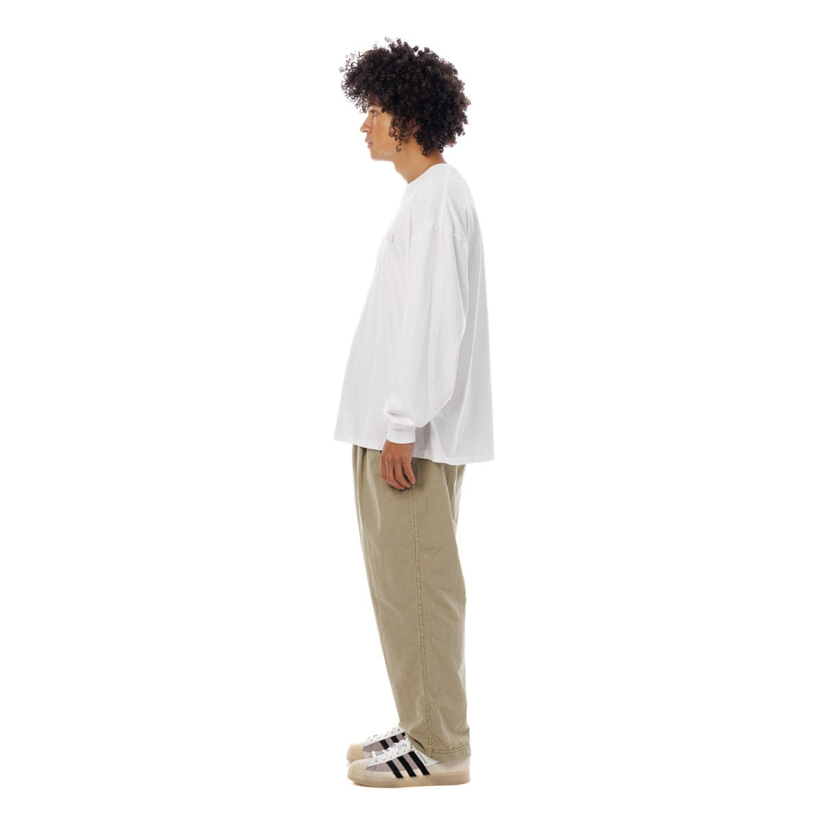 Sandinista Nylon 2Tuck Pants - Overdyed サンディニスタ ナイロン 2タック パンツ オーバーダイ 60426PS05-BT【メンズ ナイロンパンツ ドローコード 裾ゴム 26SS】