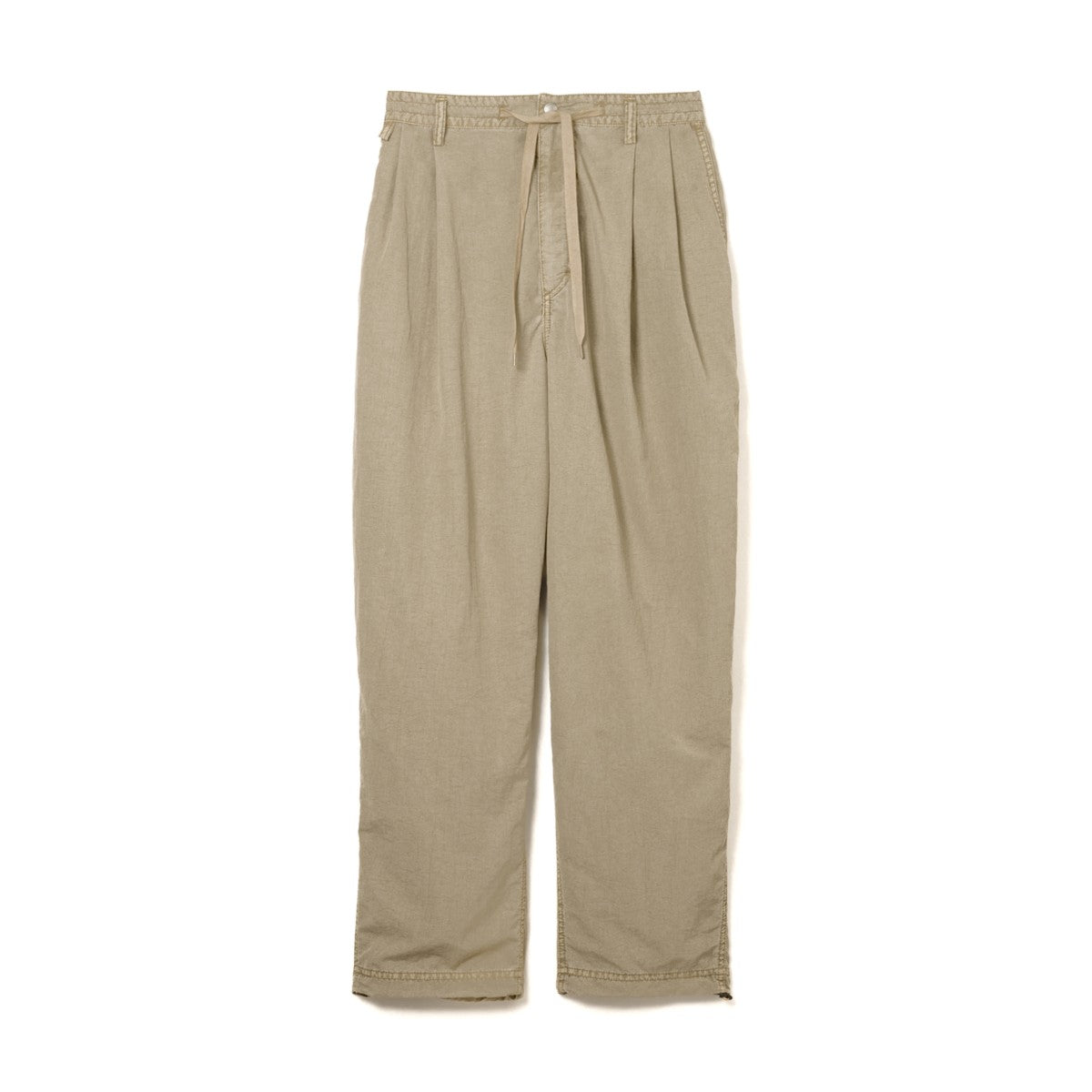 Sandinista Nylon 2Tuck Pants - Overdyed サンディニスタ ナイロン 2タック パンツ オーバーダイ 60426PS05-BT【メンズ ナイロンパンツ ドローコード 裾ゴム 26SS】