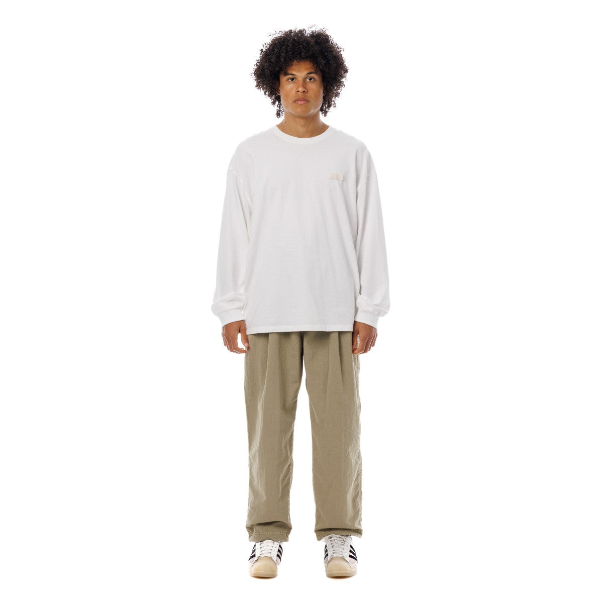 Sandinista Nylon 2Tuck Pants - Overdyed サンディニスタ ナイロン 2タック パンツ オーバーダイ 60426PS05-BT【メンズ ナイロンパンツ ドローコード 裾ゴム 26SS】