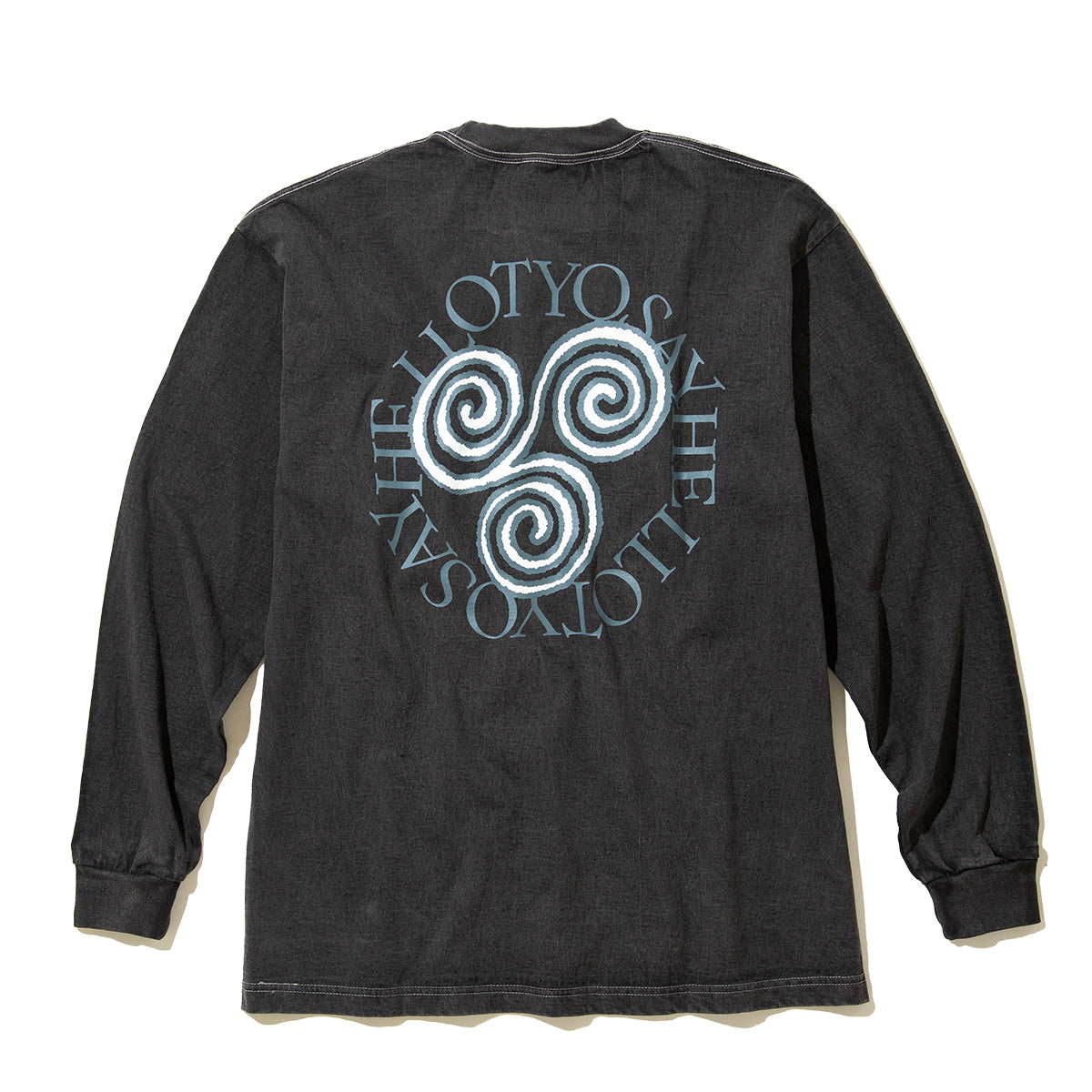 SAYHELLO Pigment Slap Logo L/S Tee セイハロー ピグメント スラップ ロゴ ロングスリーブ ティー 26SS-D2-03【メンズ コラボ コットン素材 ピグメント加工 長袖 26SS】