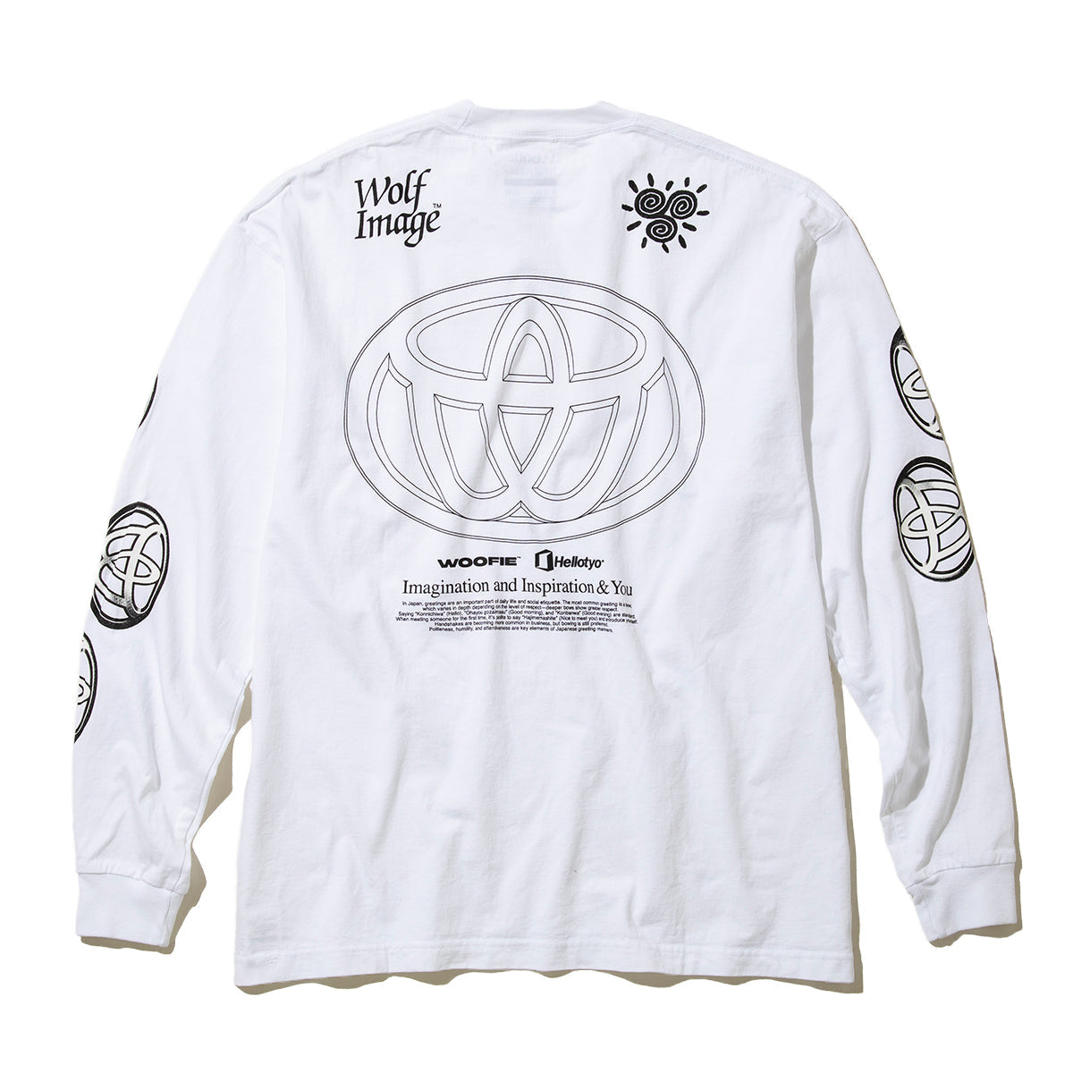 SAYHELLO Pigment Team Wolf L/S Tee セイハロー ピグメント チーム ウルフ ロングスリーブ ティー 26SS-D2-04【メンズ コラボ コットン素材 ピグメント加工 長袖 26SS】