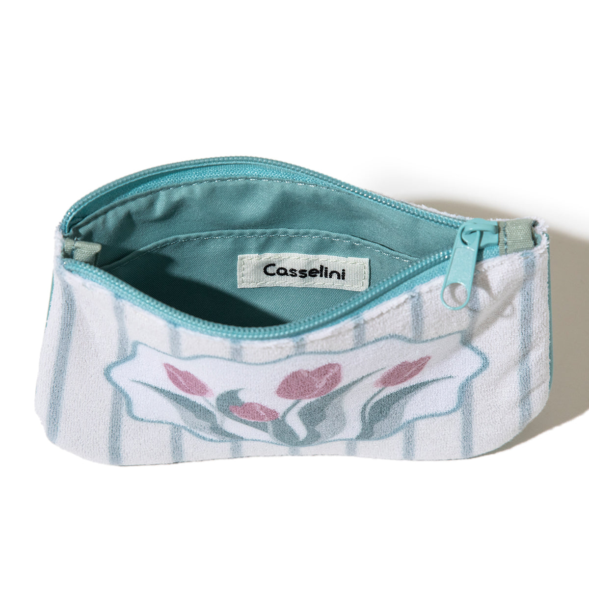 Casselini Pile Tulip Pouch キャセリーニ パイルチューリップポーチ 259-600604【レディース フラワーモチーフ 内ポケット 26SS】