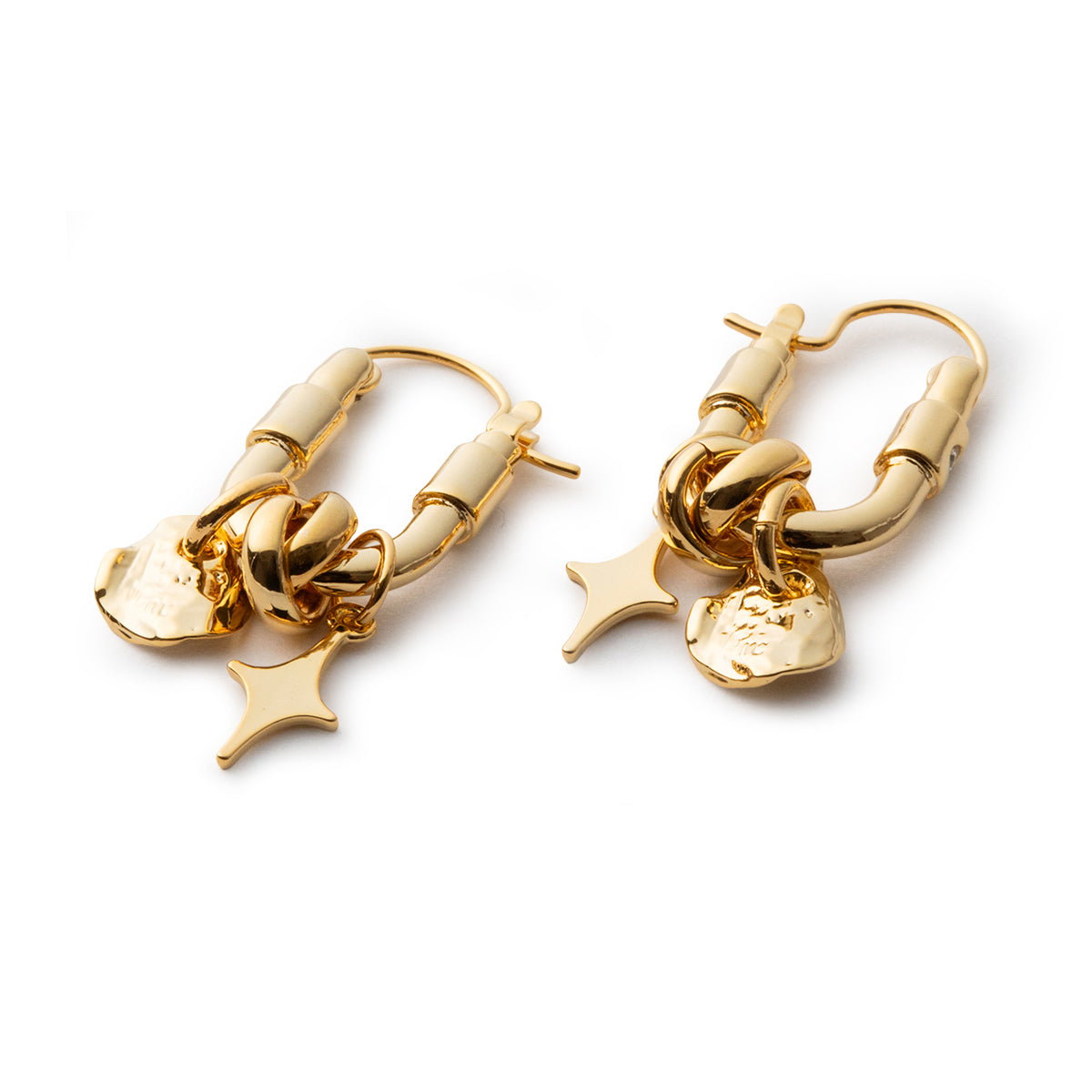 LAPUIS Sammy charm pierced earrings 255-220112-GLD – Kinetics