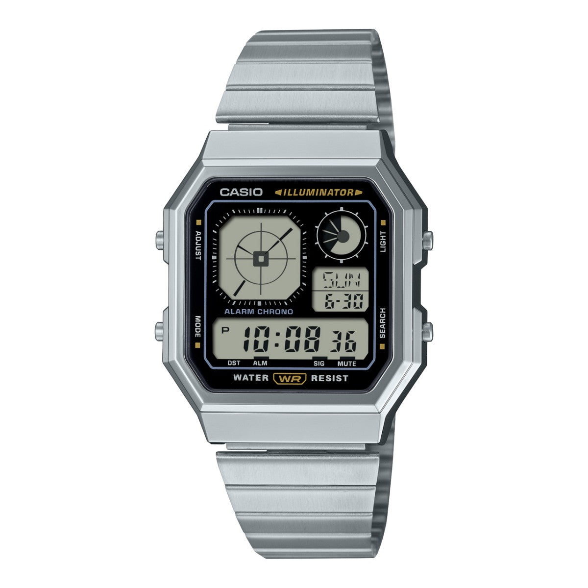 CASIO A130WE-1AJF カシオ A130WE-1AJF A130WE-1AJF【メンズ メタル素材 デジタル時計 防水 26SS】