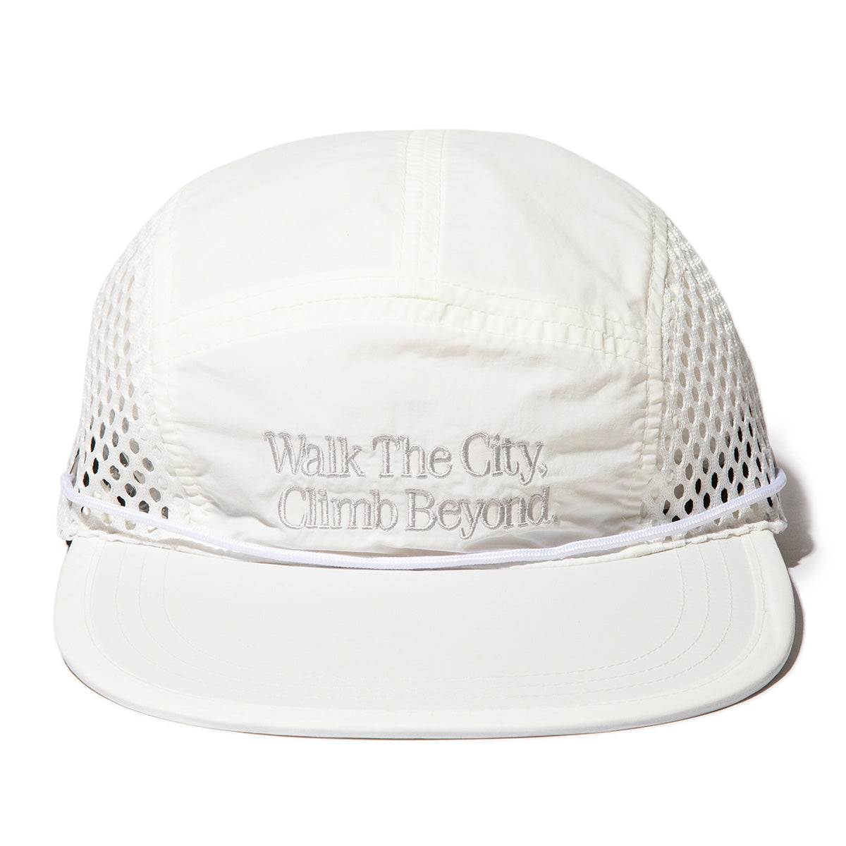 UNFRM OUTDOOR STANDARD 2WAY "WTCB" EMBROIDERY 5P LONG VISOR MESH CAP ユニフォームアウトドアスタンダード 2ウェイ “ダブリューティーシービー” エンブロイダリー 5パネル ロングバイザー メッシュキャップ SS-7620【メンズ メッシュ 26SS】