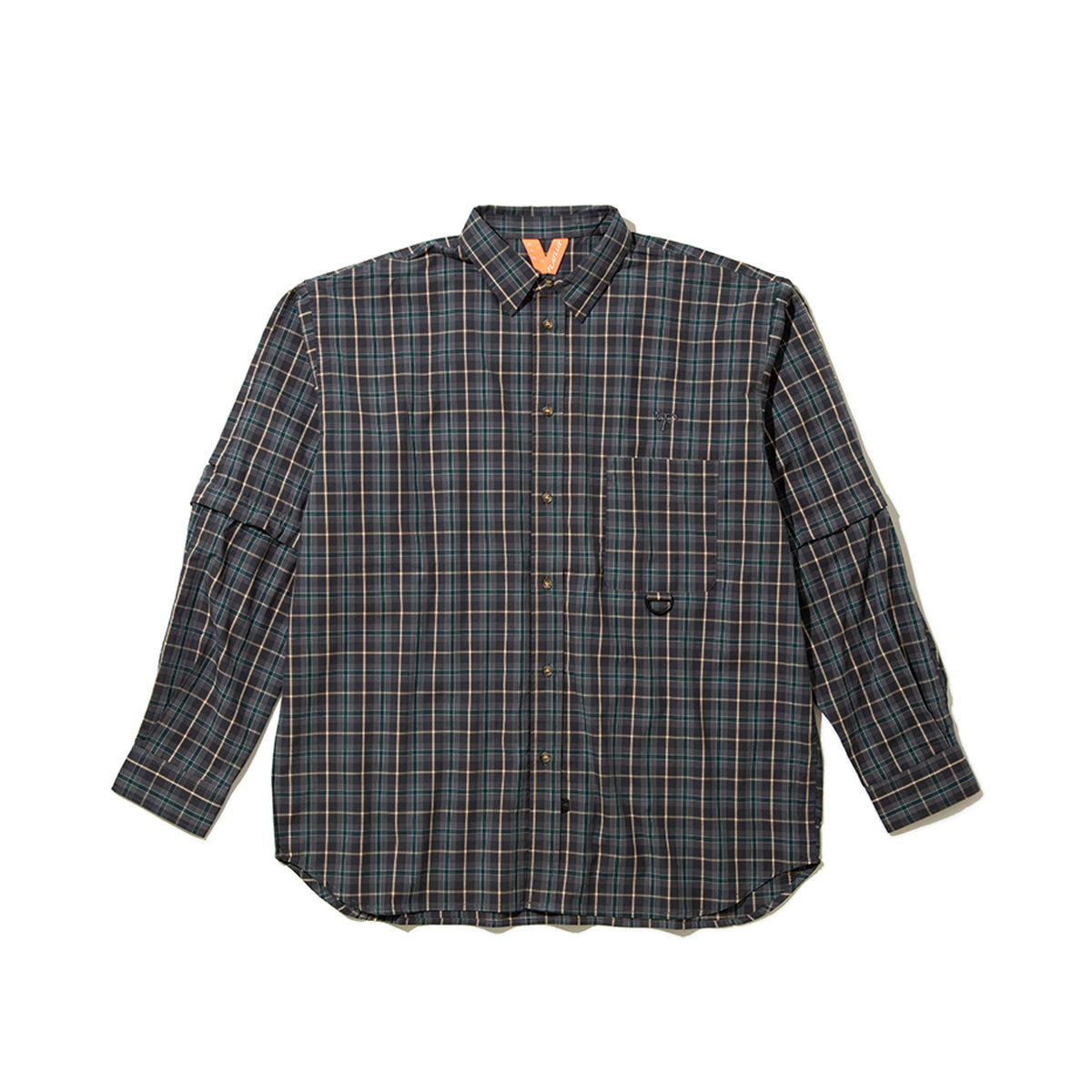 FLATLUX Grand Blue Shirt フラットラックス グランド ブルー シャツ FX25-111【メンズ コットン素材 チェック柄 長袖 26SS】