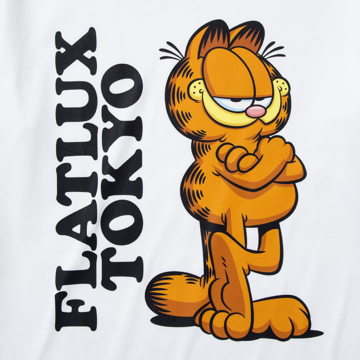 FLATLUX Garfield X Flatlux - Local Tee フラットラックス ガーフィールド × フラットラックス - ローカル Tシャツ FX26-201【メンズ 古着Tシャツ キャラクターTシャツ アメカジ ストリートファッション 26SS】
