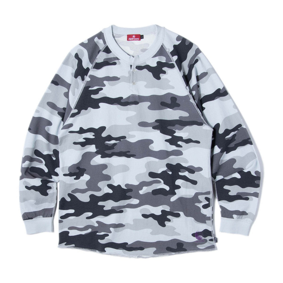 Hellrazor HENRY RAGLAN LS SHIRT ヘルレイザー ヘンリー ラグラン LS シャツ 01126SS0303【メンズ 長袖 ラグラン コットン素材 26SS】
