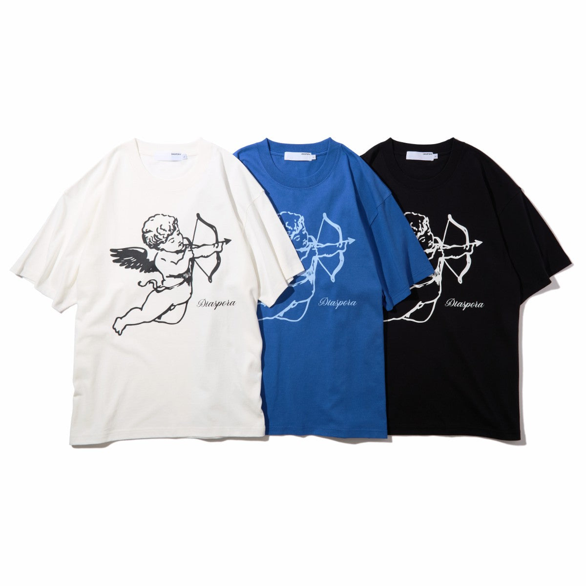 Diaspora skateboards Cupid Tee ディアスポラ スケートボード キューピッドティー DSP-26SS-ST04【メンズ メンズTシャツ スポーツモチーフ 刺繍ロゴ ヘビーウェイト 空紡糸 26SS】