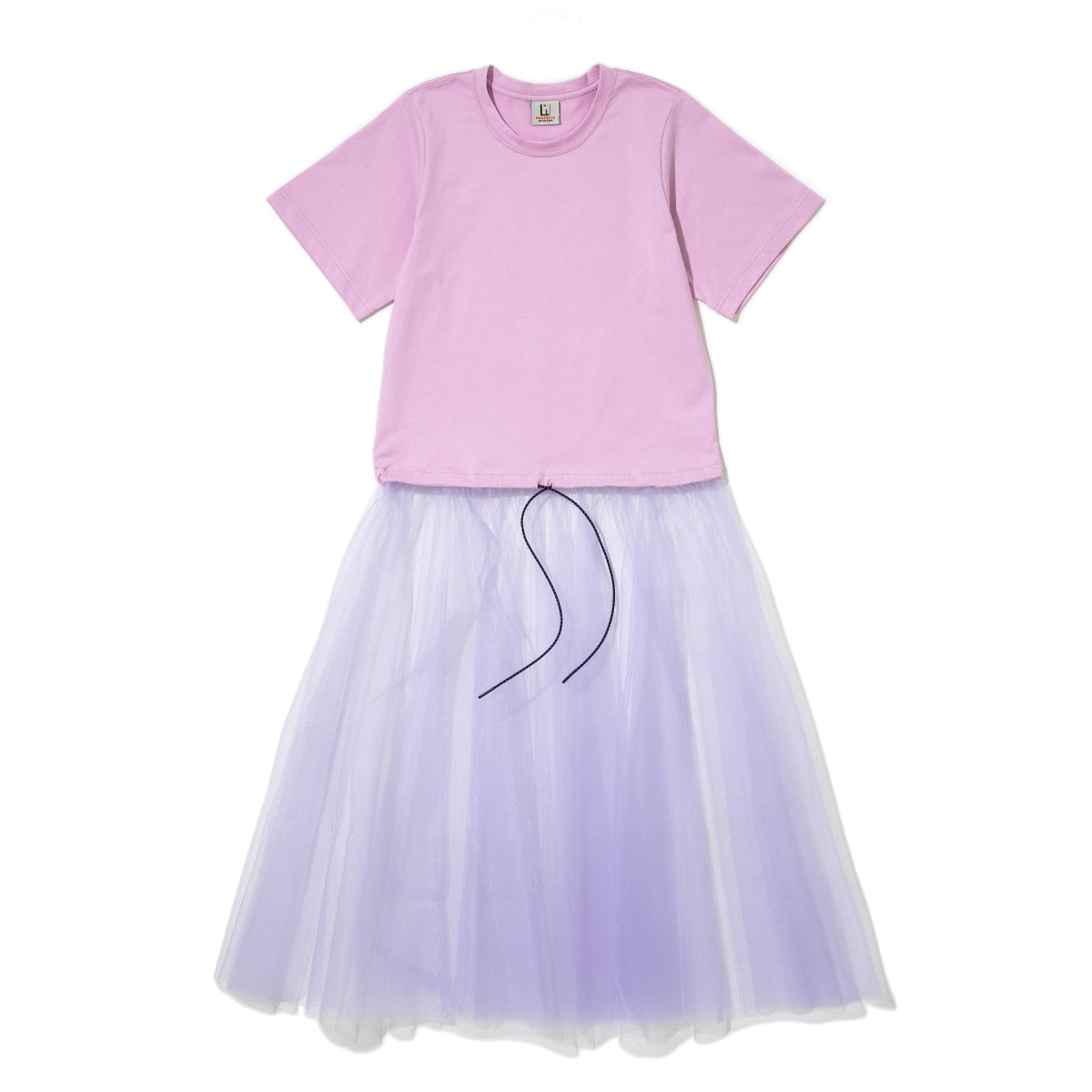 NON TOKYO GATHER TULLE ONEーPIECE ノントーキョー ギャザー チュール ワンピース NON-26S-0335【レディース チュール 半袖 ワンピース 26SS】