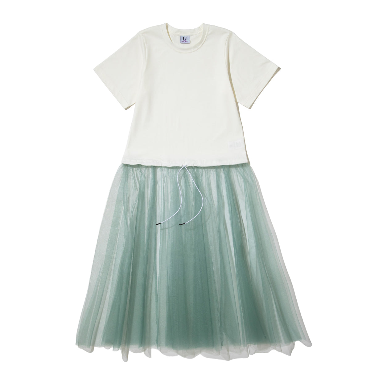 NON TOKYO GATHER TULLE ONEーPIECE ノントーキョー ギャザー チュール ワンピース NON-26S-0335【レディース チュール 半袖 ワンピース 26SS】