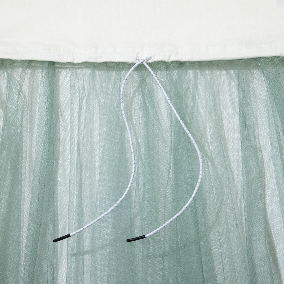 NON TOKYO GATHER TULLE ONEーPIECE ノントーキョー ギャザー チュール ワンピース NON-26S-0335【レディース チュール 半袖 ワンピース 26SS】