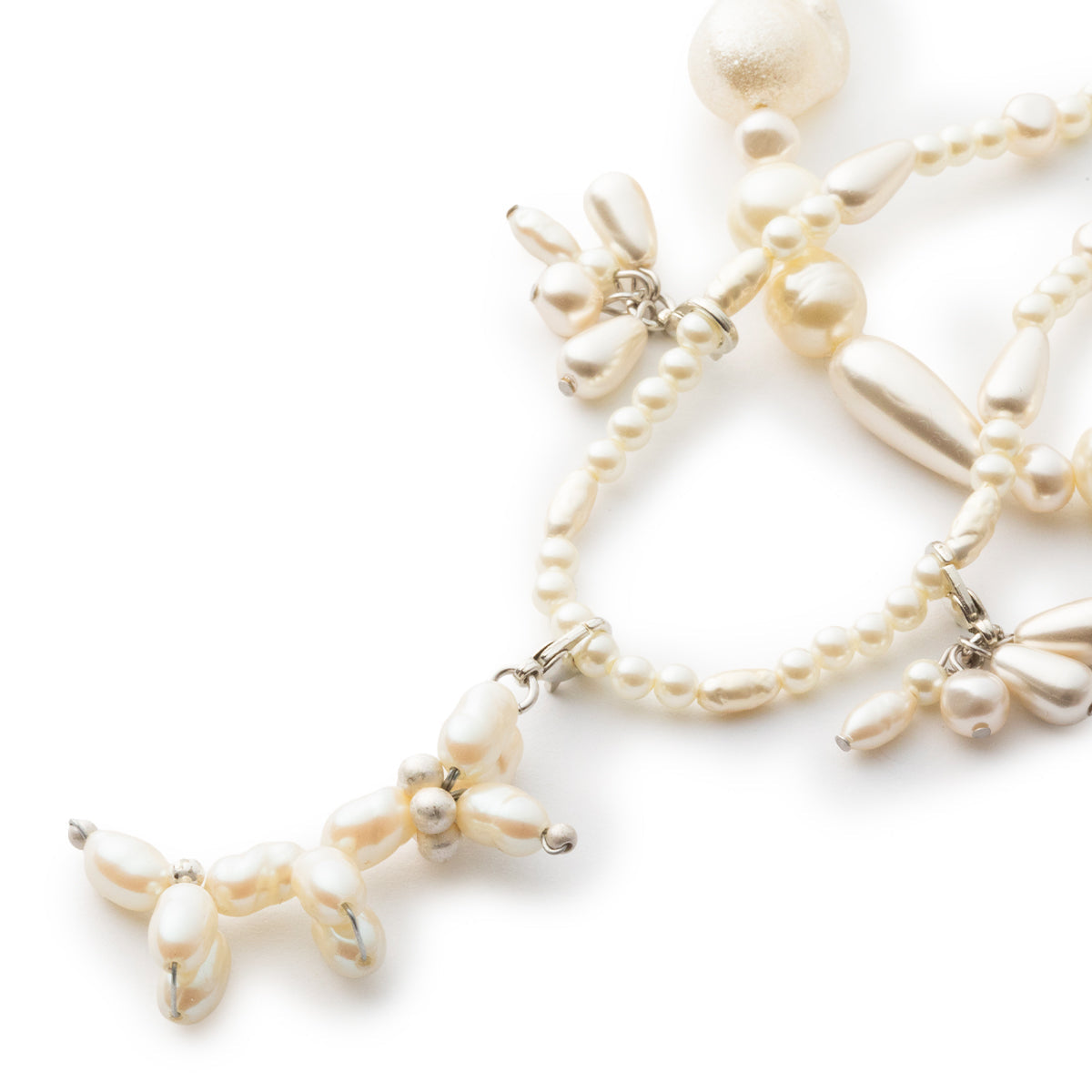 NON TOKYO PEARL MOTIF LAYERED NECKLACE ノントーキョー パール モチーフ レイヤード ネックレス NON-26S-0341【レディース ガラスパール 長さ調整 26SS】