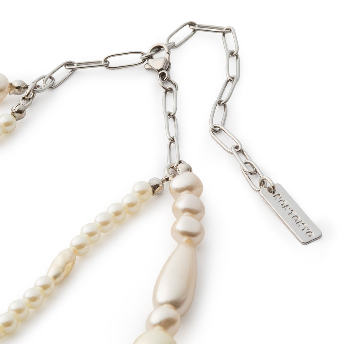 NON TOKYO PEARL MOTIF LAYERED NECKLACE ノントーキョー パール モチーフ レイヤード ネックレス NON-26S-0341【レディース ガラスパール 長さ調整 26SS】