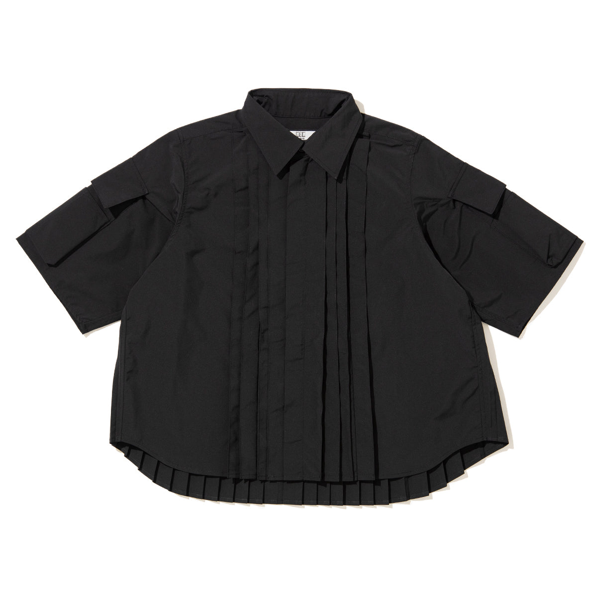 NON TOKYO PIN TUCK TECH SHIRT ノントーキョー ピンタック テックシャツ NON-26S-0403【レディース ポリエステル素材 半袖 プリーツ 26SS】