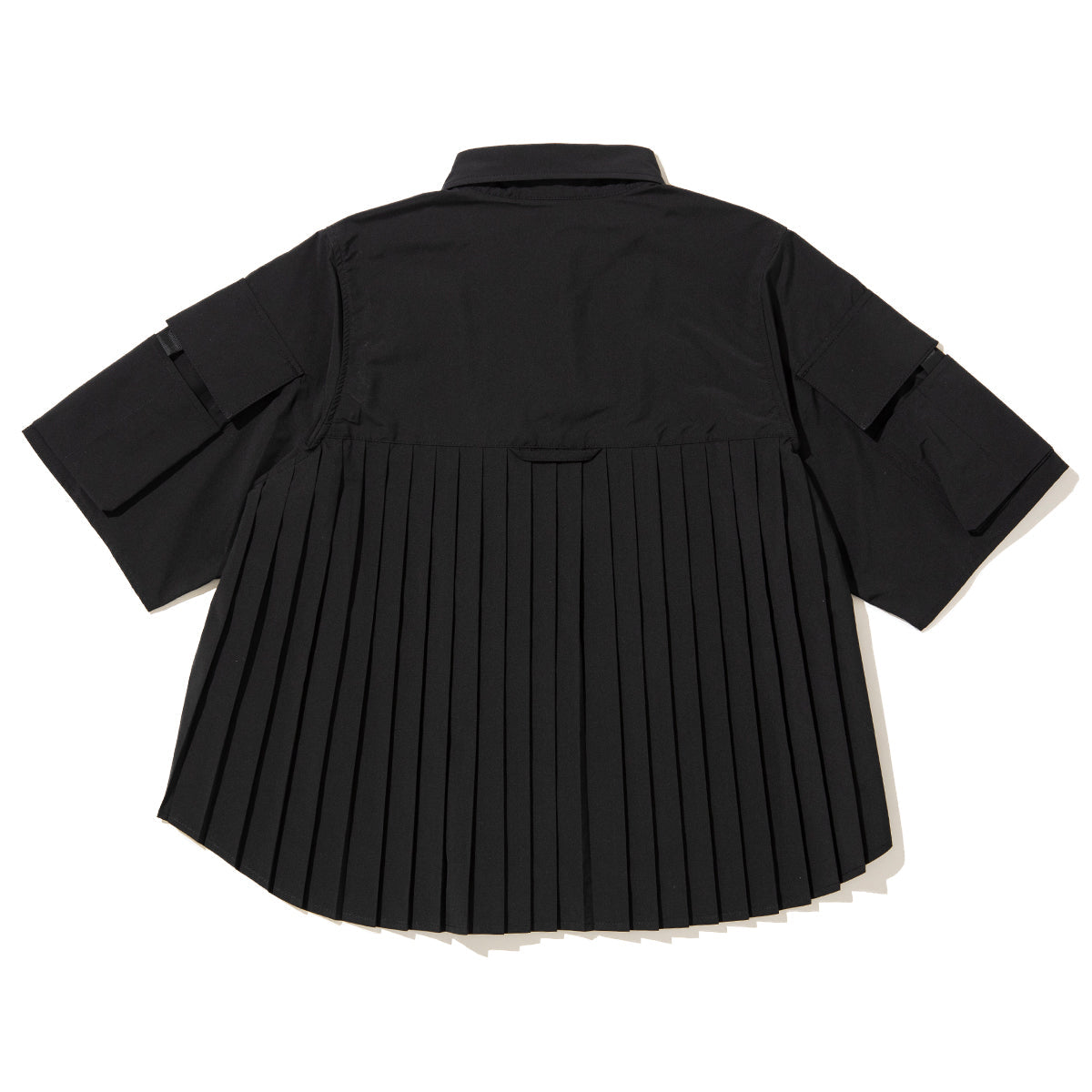 NON TOKYO PIN TUCK TECH SHIRT ノントーキョー ピンタック テックシャツ NON-26S-0403【レディース ポリエステル素材 半袖 プリーツ 26SS】