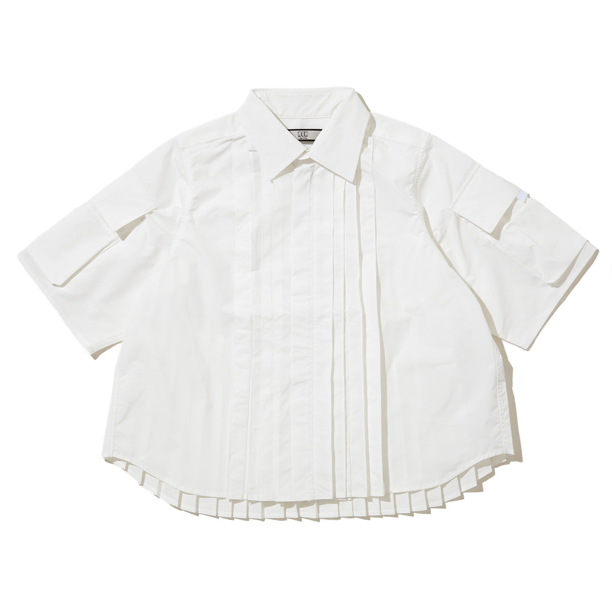 NON TOKYO PIN TUCK TECH SHIRT ノントーキョー ピンタック テックシャツ NON-26S-0403【レディース ポリエステル素材 半袖 プリーツ 26SS】