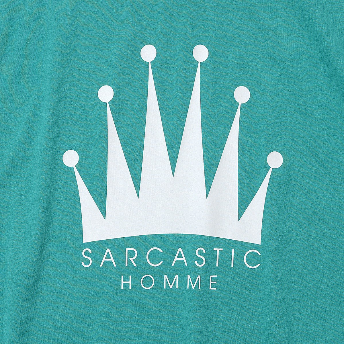 SARCASTIC Homme Crown Short Sleeve Tee サキャスティック オム クラウン ショートスリーブ ティー SAR261006【メンズ サブカルチャー カジュアル 半袖Tシャツ ストリートスタイル 26SS】