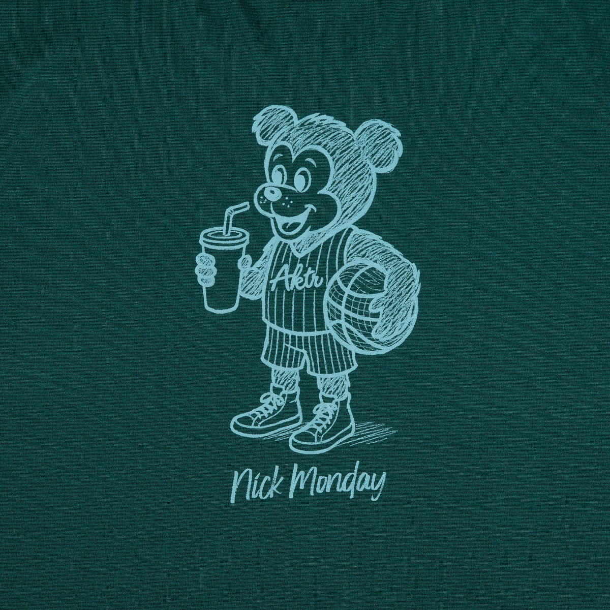 AKTR SKETCH NICK SPORTS TEE アクター スケッチ ニック スポーツ ティー 126-032005【メンズ スポーツTシャツ 半袖Tシャツ トレーニングウェア メンズスポーツウェア 26SS】