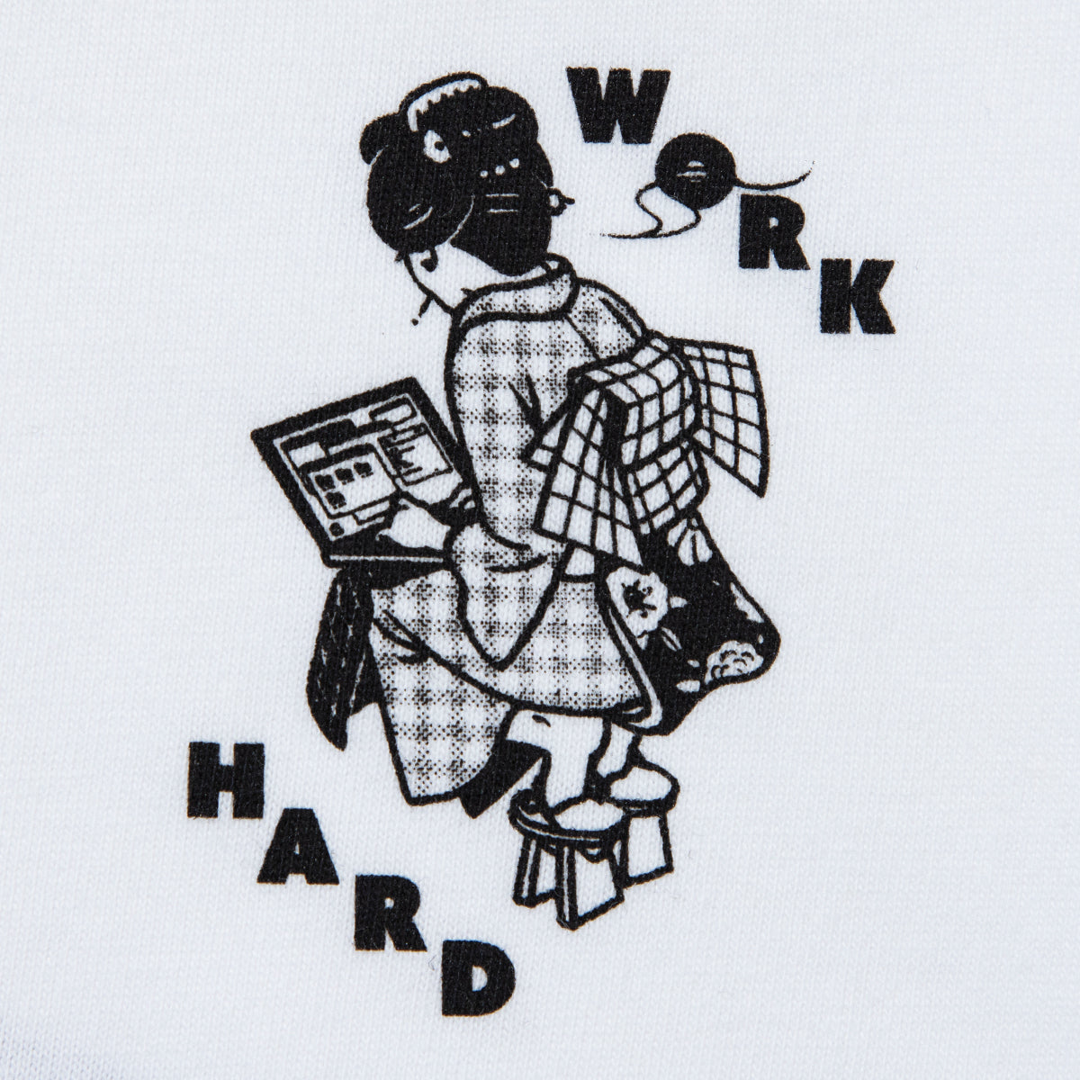 坩堝 WORKHARD/必殺仕事人 S/S T-SHIRTS (RUTSUBO×YU SUDA ) RUTSUBO ワークハード/必殺仕事人 S/S Tシャツ (RUTSUBO×YU SUDA ) R26QS-SUDA-TS2【メンズ 半袖 グラフィック コットン素材 26SS】