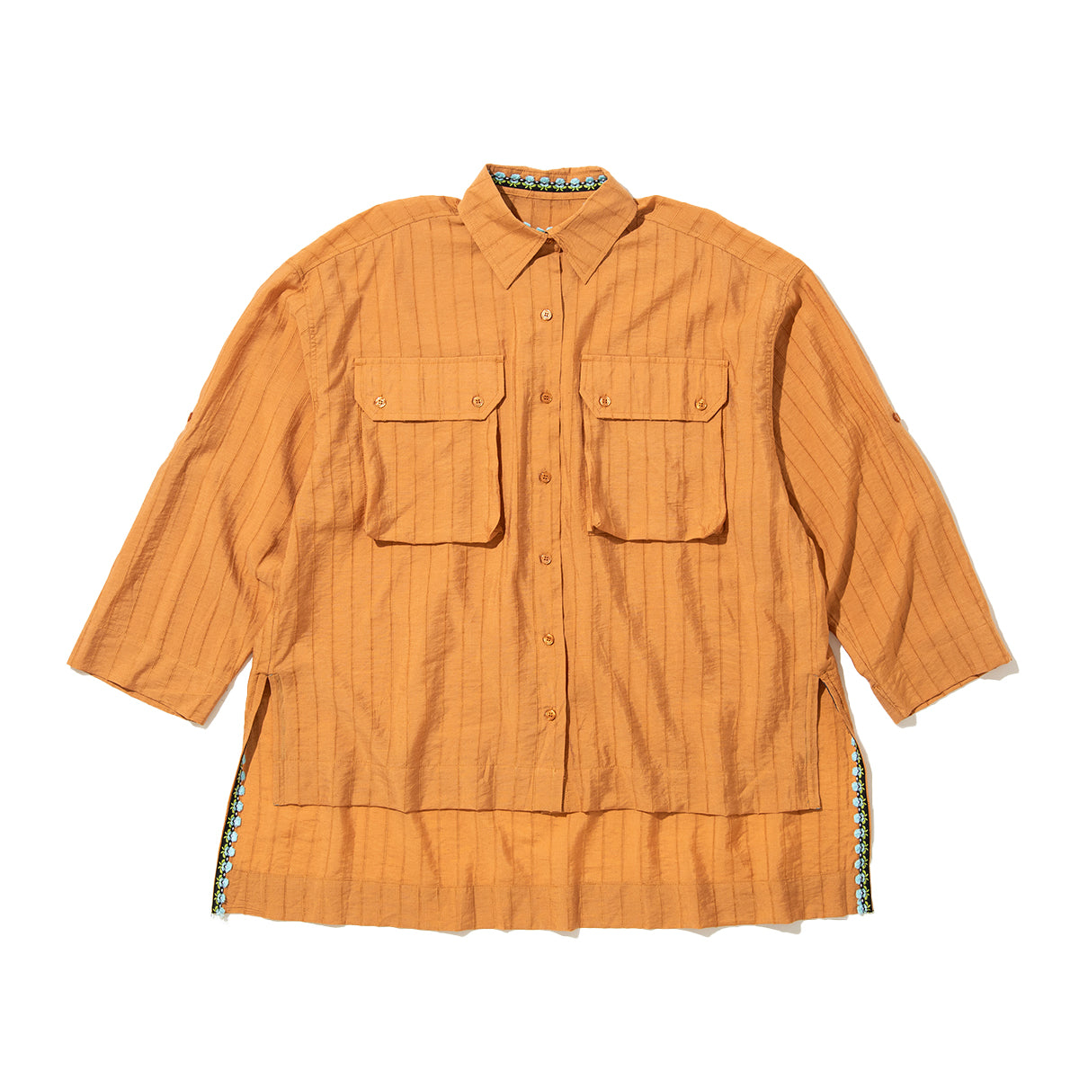 ANNA SUI NYC Bohemian Stripe Shirt アナスイ エヌワイシー ボヘミアンストライプシャツ 16111405【レディース レーヨン素材 羽織 26SS】