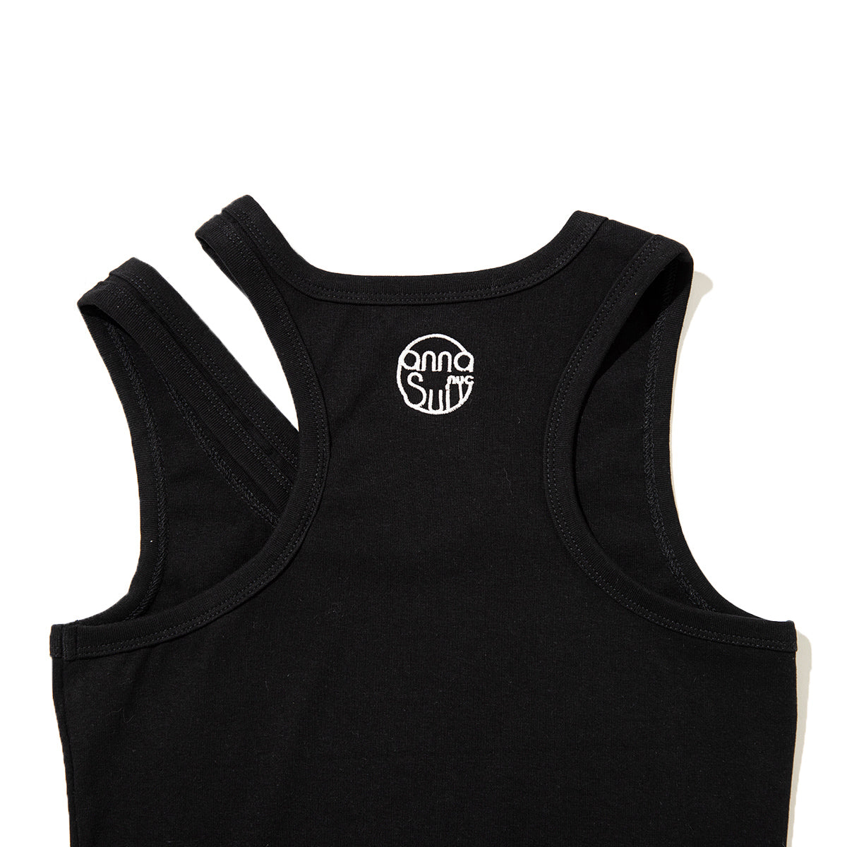 ANNA SUI NYC Cut-Off Tank Top アナスイ エヌワイシー カットオフタンクトップ 16115403【レディース コットン素材 アシンメトリー 26SS】